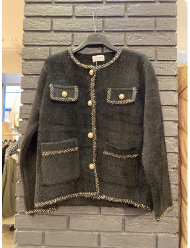 V766 Veste cardigan chic...