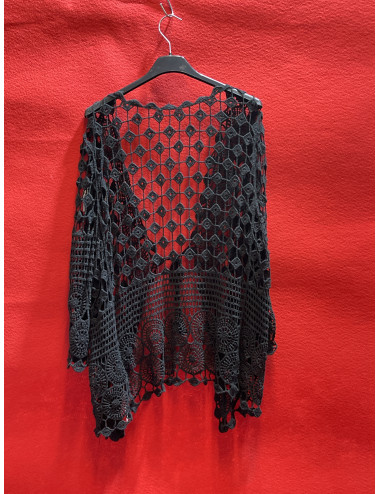 V580 Gilet filet en crochet...