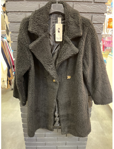 V767 Manteau teddy col...