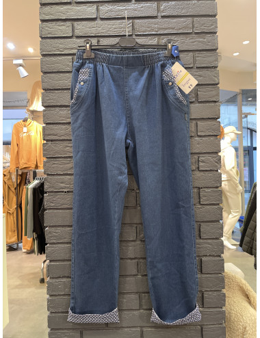 P702 Pantalon Célia motif...