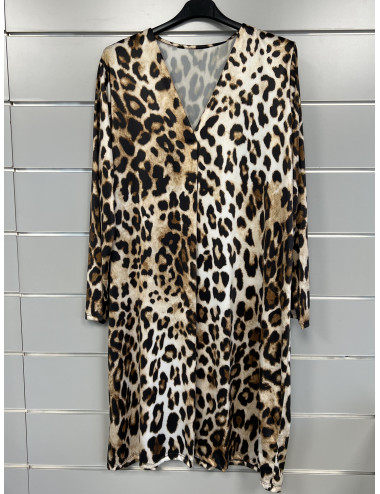 RL790 Robe femme leopard...